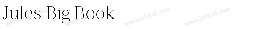 Jules Big Book字体转换